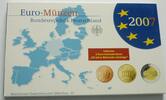Deutschland, BRD, Germany 5,88 Euro offizieller Euro-Kursmünzensatz + 2 Euro Gedenkmünze Mecklenburg-Vorpommern -