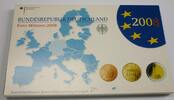 Deutschland, BRD, Germany 5,88 Euro offizieller Euro-Kursmünzensatz + 2 Euro Gedenkmünze Hamburg -