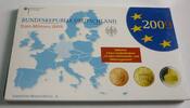 Deutschland, BRD, Germany 5,88 Euro offizieller Euro-Kursmünzensatz + 2 Euro Gedenkmünze Saarland -