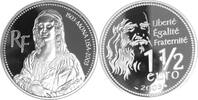 Frankreich, France 1 1/2 Euro 500 Jahre La Gioconda von Leonardo da Vinci (Mona Lisa) -
