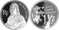 Frankreich, France 1 1/2 Euro 500 Jahre La Gioconda von Leonardo da Vinci (Mona Lisa) -