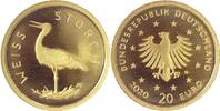 Deutschland, BRD, Germany 20 Euro Heimische Vögel (Weißstorch) -