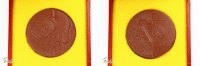 Deutschland, DDR Porzellan-Medaille, 40. Jahrestag der DDR, im original Etui -