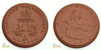 Deutschland, Meissen Porzellanmedaille (braun), Städtische Volksbücherei, Los No. 31706 -
