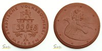 Deutschland, Meissen Porzellanmedaille (braun), Städtische Volksbücherei, Los No.33048 -
