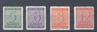 Deutschland ab 1945 SBZ Michel Nummer 116-19 D X, Freimarken 1945 ** , geprüft BPP -