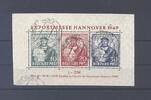Deutschland ab 1945 Bizone Block 1a, Exportmesse 1949 mit Ortstempeln -