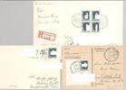 Deutschland vor 1945 Dt. Reich, 5 Belege mit Blockfrankaturen als Posten -