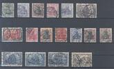 Deutschland vor 1945 Dt. Reich, gestempelter Posten aus 84-97 auf Steckkarte, geprüft -