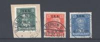 Deutschland vor 1945 Dt. Reich Michel Nummer 407-09, IAA 1927 gestempelt -