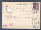 Deutschland vor 1945 Dt. Feldpost 2. WK, GG Zensur Karte 30 Pfg. EF Lemberg nach Lissabon -