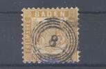 Deutschland vor 1945 Baden Michel Nummer 22, 30 Kreuzer 1862 gestempelt, geprüft -