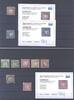 Deutschland vor 1945 Württemberg, gestempelter Posten Farben aus Michel 25-29, geprüft -