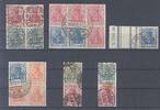 Deutschland vor 1945 Dt. Reich, gestempelter Posten Germania Zusammendrucke -