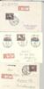 Deutschland vor 1945 Dt. Reich, 3 R - Briefe mit Braunes Band 1938-40 als EF als Posten -