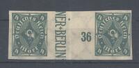 Deutschland vor 1945 Dt. Reich Mi. Nr. 226 U, 4 Mark ungezähnt ** Zwischenstegpaar gp. BPP -