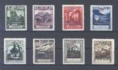 Europa und Alle Welt Liechtenstein Dienst Michel Nr. 1-8, Freimarken 1932 ungebraucht * -