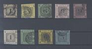 Deutschland vor 1945 Baden Michel Nummer 1-8, Freimarken 1851-58 gestempelt -