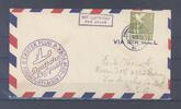 Deutschland ab 1945 All. Besetzung, Erstflugbrief mit 1 Mark Friedenstaube als EF in die USA -
