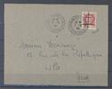 Deutschland vor 1945 Dt. Feldpost 2. WK, Brief 1944 mit Überdruckausgabe nach Lille -