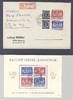 Deutschland ab 1945 All. Bes. Exportmesse, drei Belege mit FDC als Posten -