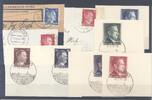 Deutschland vor 1945 Dt. Bes. 2. WK Luxemburg, gestempelter Posten auf Briefstücken -