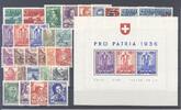 Europa und Alle Welt  Schweiz Michel Nummer 285-309, Jahre 1935-36 **  38.58 £  +  4.33 £ shipping