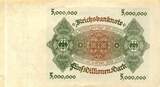 Deutschland 5 Millonen Mark 1923 AU-55