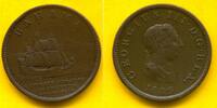 Bahamas 1806 George III. 1760-1820, RAR Penny 1806 ss