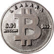 Cryptomonnaie Bitcoin CRYPTOCURRENCY COIN – 2021 LEALANA 0.01 BTC – UNFUNDED – Nickel Plated – ICG MS 68 FDC / ICG MS 68