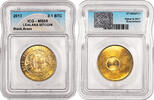 Etats-unis Cryptomonnaie Coin cryptocurrency - Bitcoin - 2013 Lealana 0.1 BTC - ICG MS 68 - Brass -