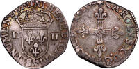 France Quart d'écu Charles X league's king Coin - France Charles X - league king quart d'écu - 1596 - 99 - Dinan -