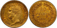 Coin France - Louis Philippe I - Gold - 20 francs or 1831 T Nantes - PCGS AU 58 - 862 examples SUP / PCGS AU 58