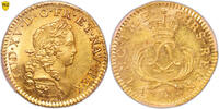 Louis dor Mirliton Coin France - Louis XV - Gold - Louis dor au Mirliton - Palmes courtes - 1723 A Paris SUP+ / PCGS MS 62