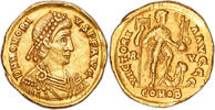 Romaine Solidus 402-406 Honorius - Gold Solidus - Ravenna ss+ 1,367.28 &pound;  +  51.27 &pound; shipping
