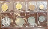 Deutschland - 8,68 DM Kursmünzensatz 1968 G, BRD, OVP, 2 Pfennig Bronze (nicht magnetisch) Spiegelglanz