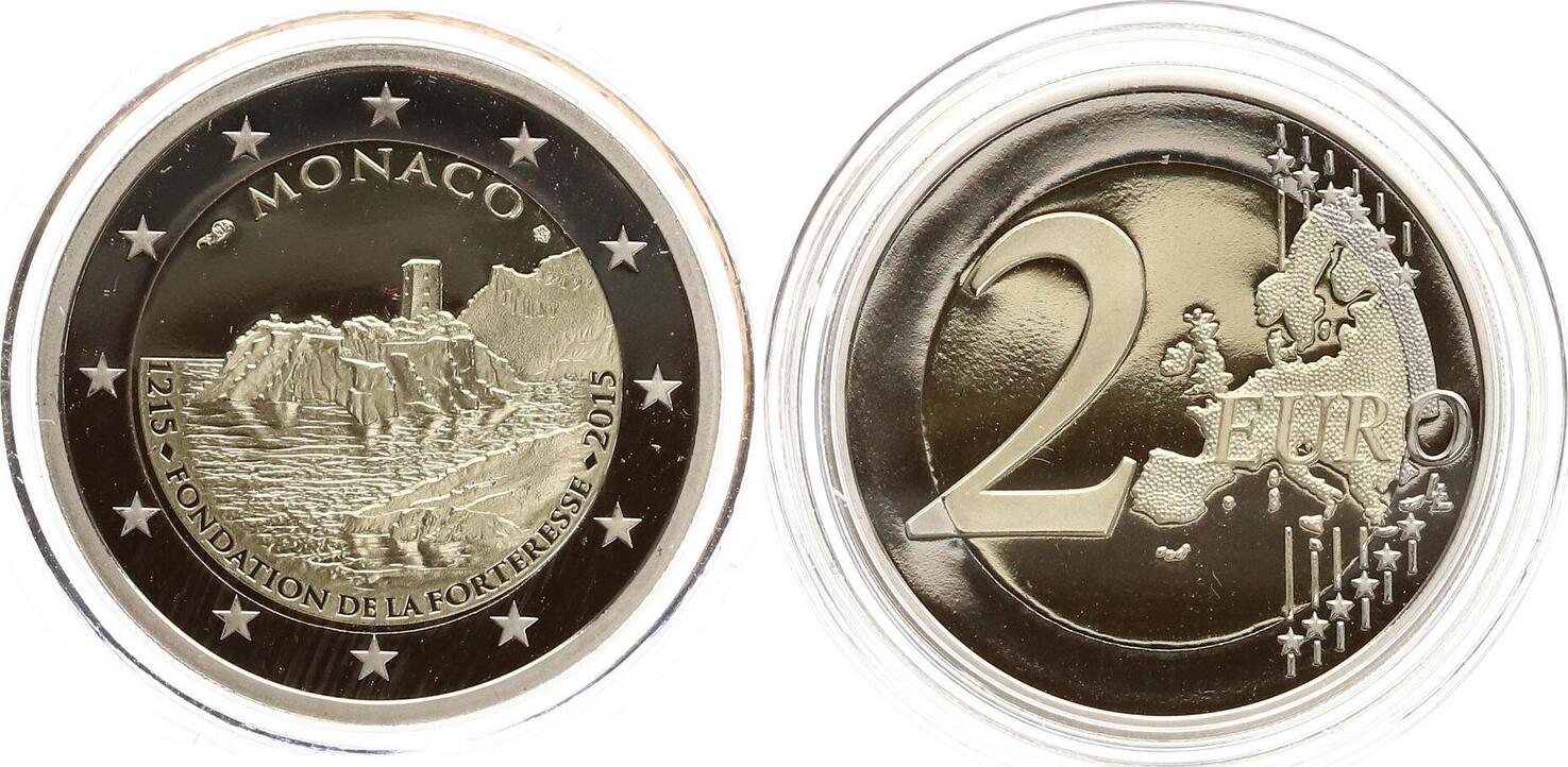 Monaco 2 Euro 2015 - 800 Jahre Schloss am Felsen Proof | MA-Shops