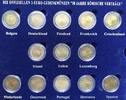 Eurozone - 13 x 2 Euro 2 Euro-Gedenkmünzen 50 Jahre Römische Verträge, in blauem Schuber, Zertifikate -