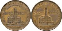 Schlesien - Bronzemedaille (1861) a.d. Wiederaufbau v. Frankenstein & Zadel nach Stadtbrand -