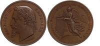 Frankreich-Paris Bronzemedaille Napoleon III., 1852-1870. (v. Ponscarme). Weltaustellung in Paris. -