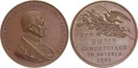 Deutschland - Preußen - Hellmuth Graf Moltke (1800-1891), Generalfeldmarschall, 90. Geburtstag Bronzemedaille 1890 vz