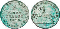 Braunschweig-Calneberg-Hannover - 1/6 Taler 1821 B Georg IV., 1820-1830. vz 77.11 &pound;  +  20.56 &pound; shipping