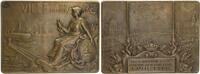 Frankreich - Le Havre - Bronzeplakette 1905 (v. Hippolyte Lef&egrave;bvre) Ligu... 47.12 &pound;  +  20.56 &pound; shipping