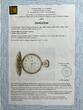 GERMANY GOLD Pocket watch and chain ca 1910 NOMOS Glashütte No.641, punch watch case and chain, fully fuctional XF+