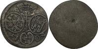 GERMANY MONTFORT-PEGGAU 1/2 Kreuzer ANTHONY III. mint Langenargen RRR! one-sided -