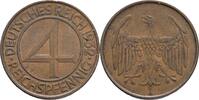 GERMANY Weimarer rep. 4 Pfennig 1932 A Weimarer rep. mint Berlin XF 9.54 £  +  30.34 £ shipping