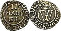GERMANY BRUSWICK-LÜNEBURG-CALENBERG II. Mariengroschen GEORG WILHELM mint Zellerfeld planchet defekt -