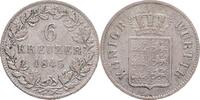 GERMANY WÜRTTEMBERG 6 Kreuzer WILLIAM I. -