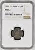 GERMANY EAST AFRICA 1/4 RUPIE 1891 WILLIAM II. Berlin NGC MS 62 151.72 £  +  30.34 £ shipping