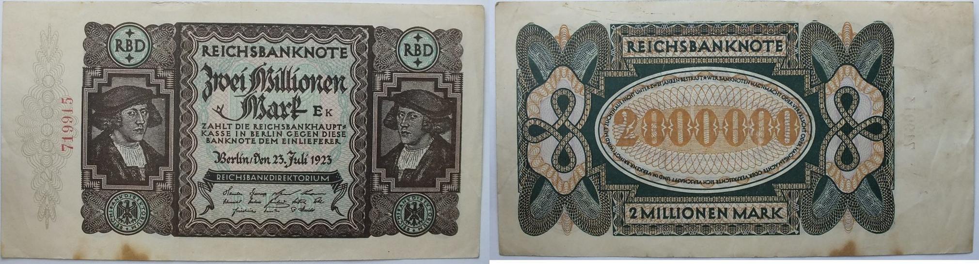 Inflation 1919-1924, German Empire 1871 - 1945,Germany,Paper money, Banknot...